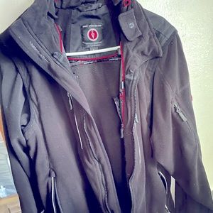 TEC SCOTTEVEST Black Fleece Jacket